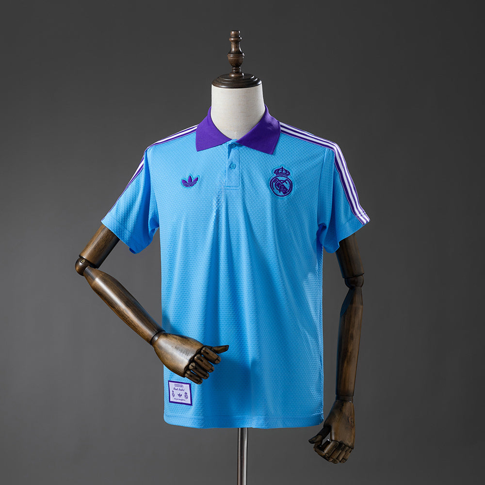 Polo Real Madrid CF 2025-26 Azul Claro