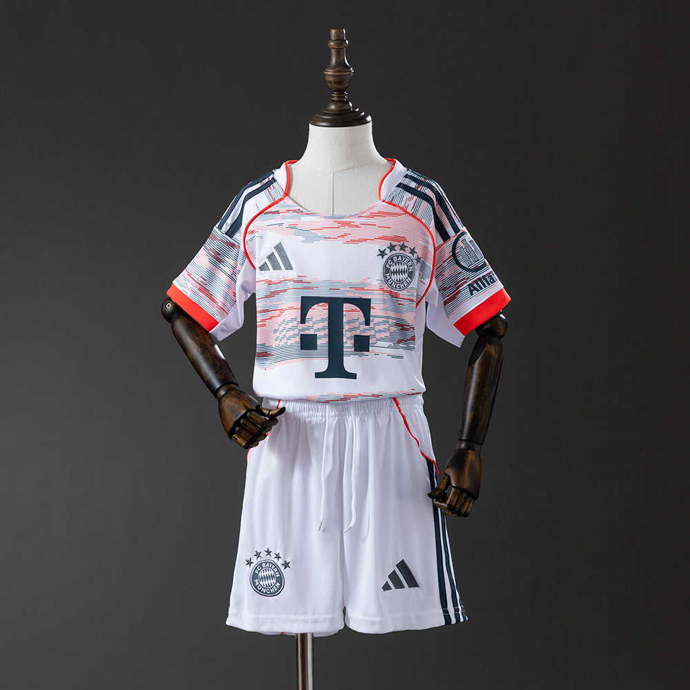 Kit Criança FC Bayern Munique 2025-26 Alternativo