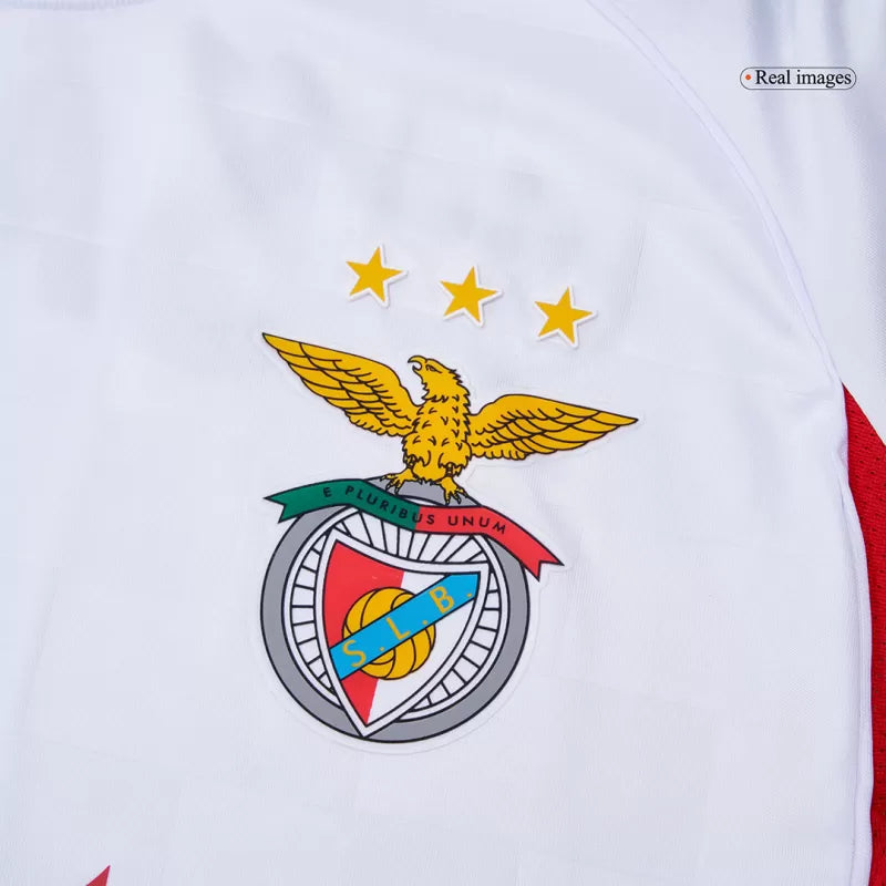 Camisola SLB 2025-26 Alternativa Branca Versão Adepto
