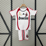Kit Criança AC Milan 2006-07 Alternativo Final UCL