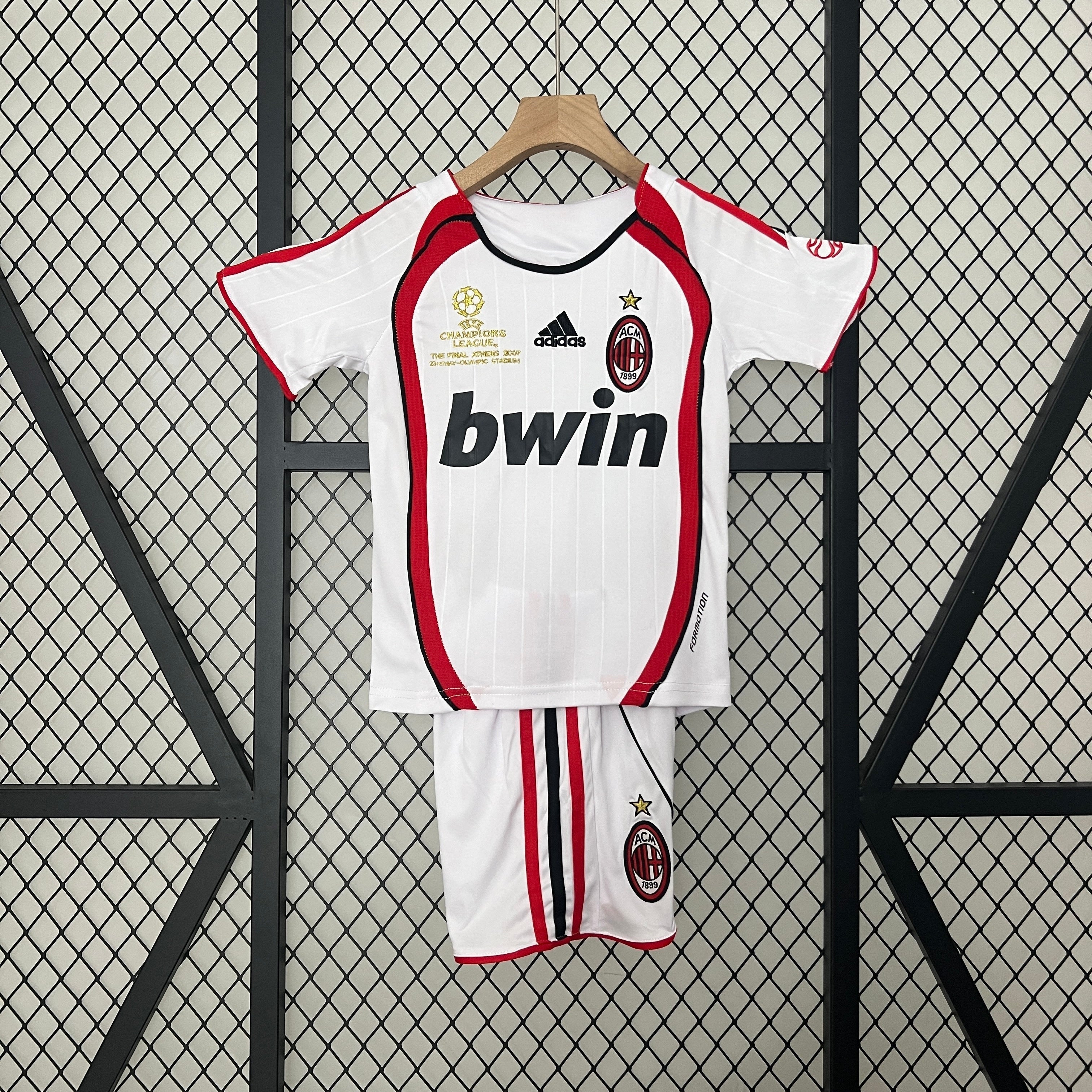 Kit Criança AC Milan 2006-07 Alternativo Final UCL