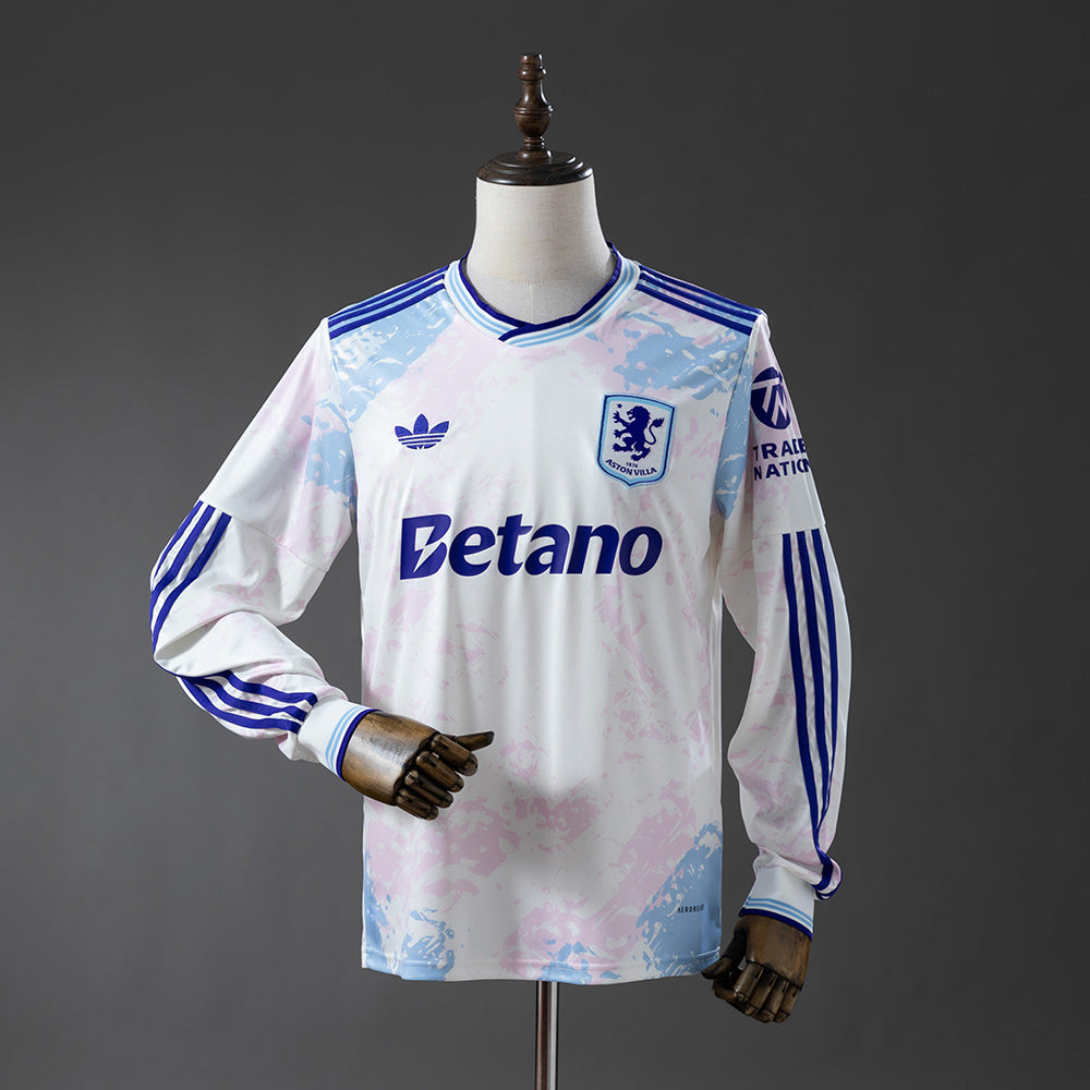 Camisola Manga Comprida AV 2025-26 Alternativa Branca Versão Adepto
