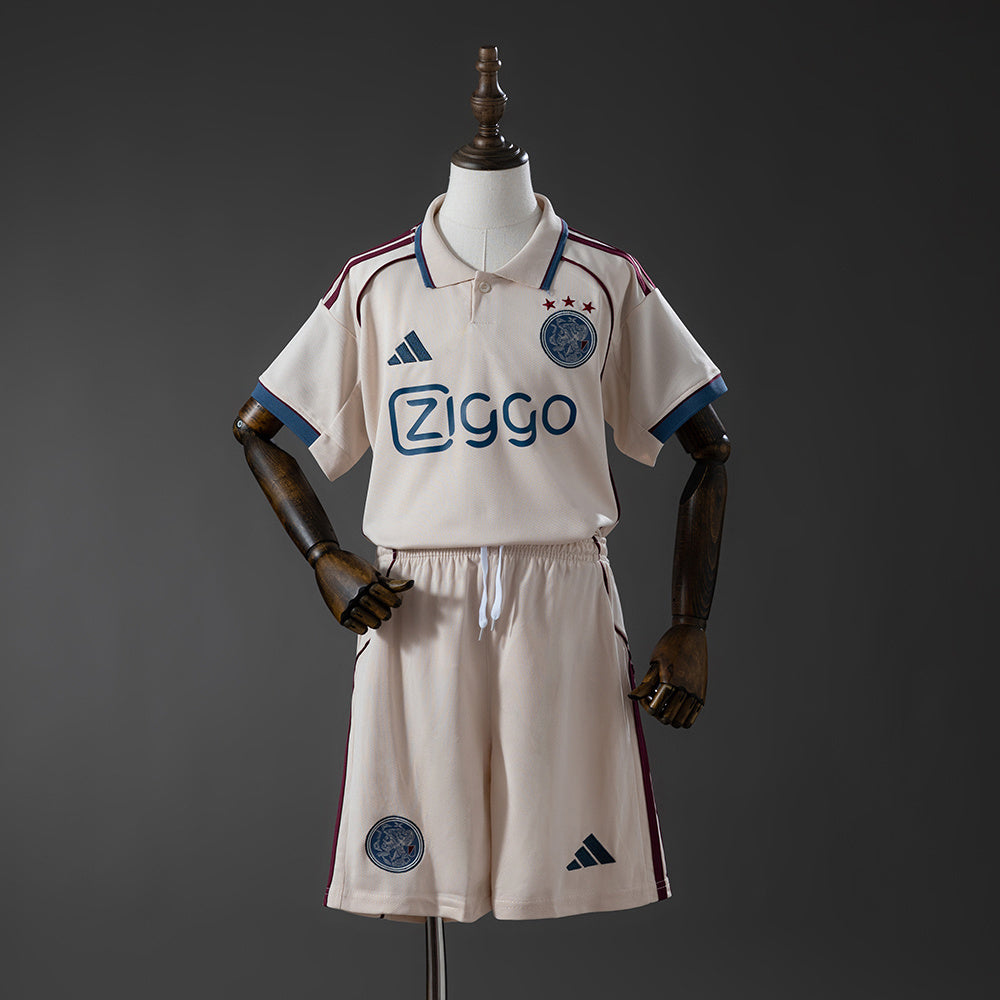 Kit Criança AFC Ajax 2025-26 Alternativo
