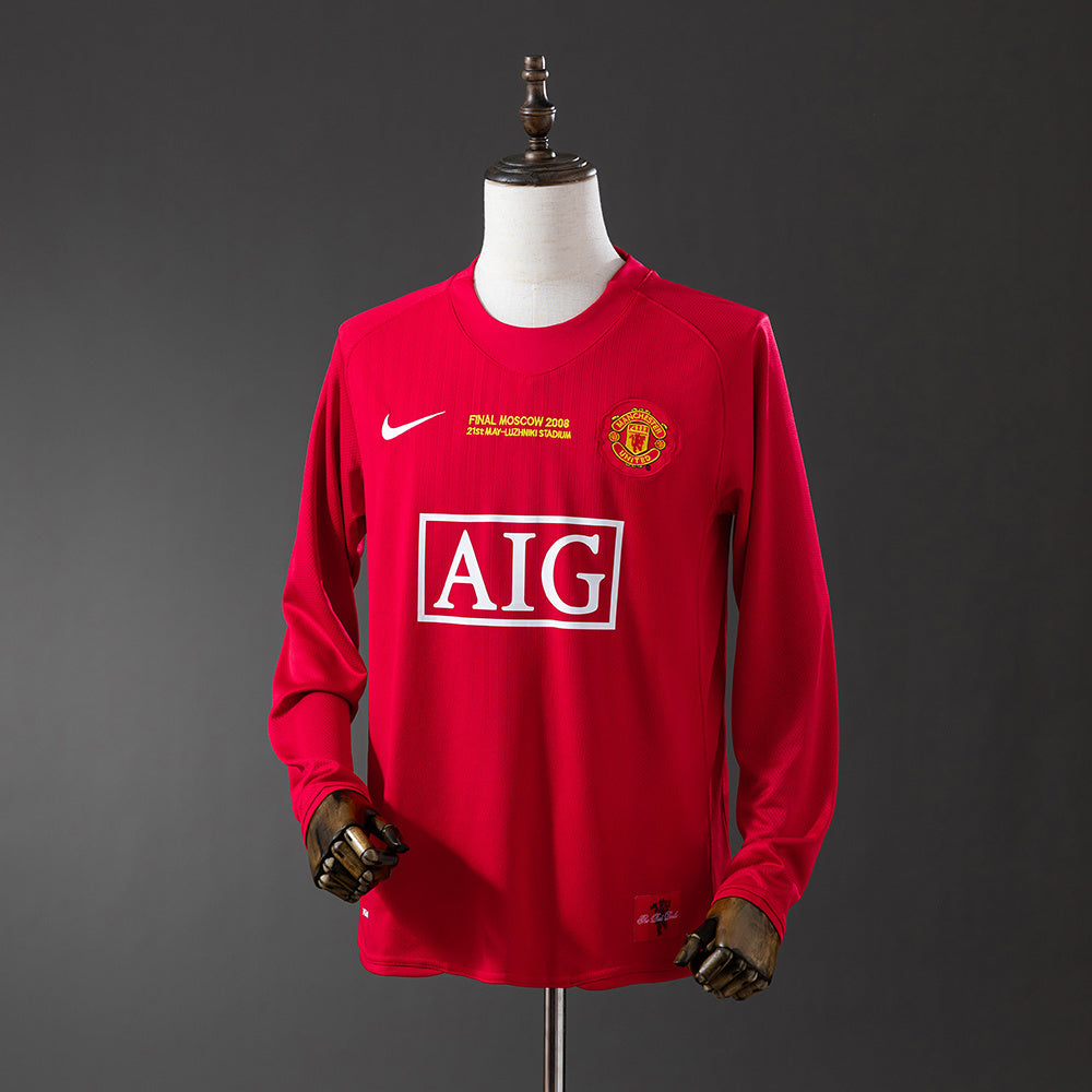 Camisola Manga Comprida M-UNITED 2007-08 Principal Final UCL