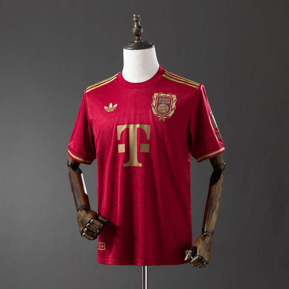 Camisola FC Bayern Munique 2025-26 Edição 125º Aniversário Versão Adepto