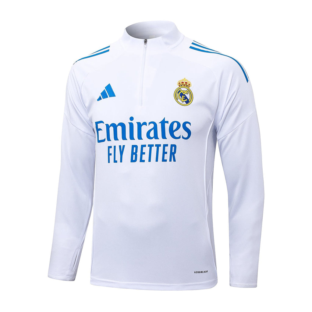Fato de Treino Real Madrid CF 2025-26 - Camisola com Fecho