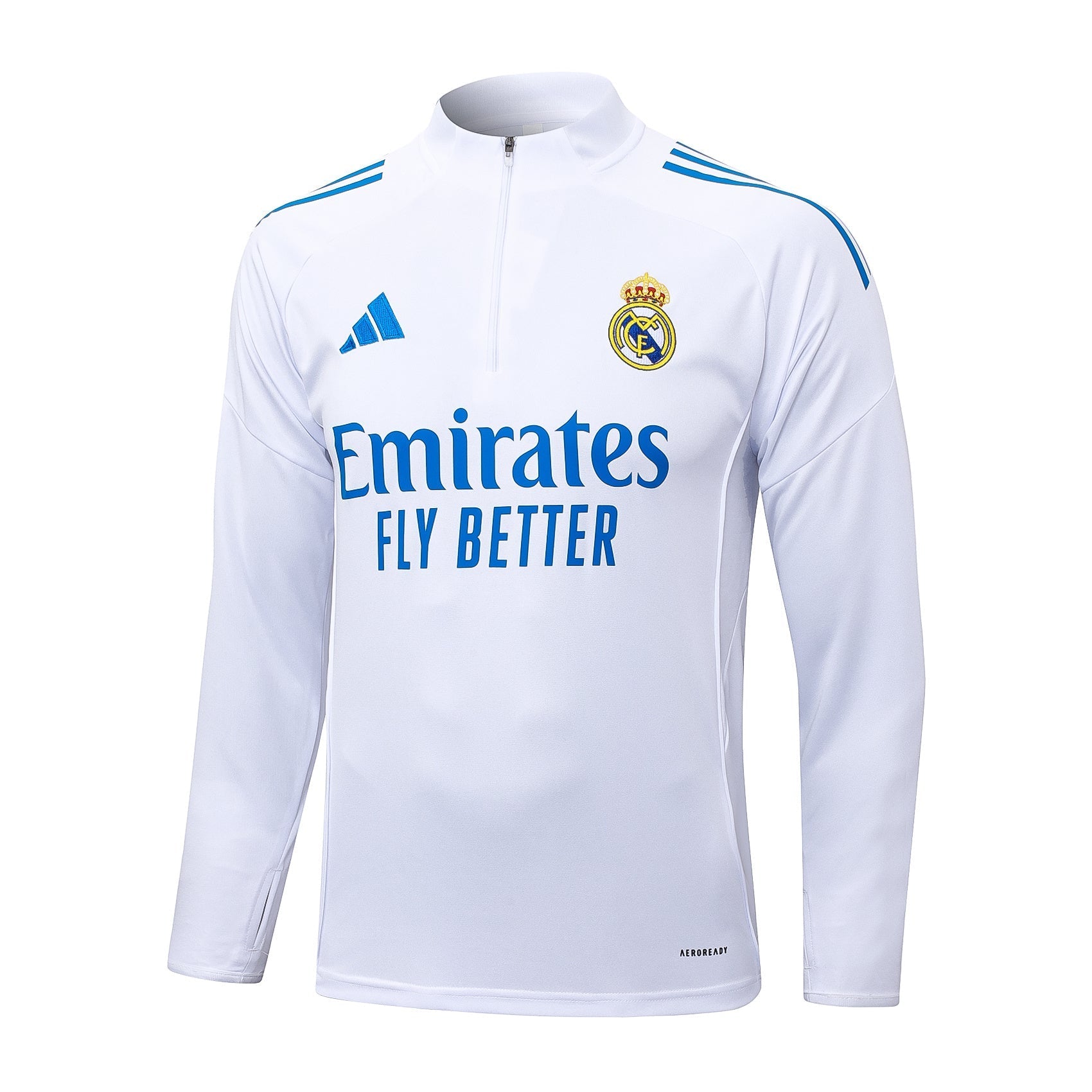 Fato de Treino Real Madrid CF 2025-26 - Camisola com Fecho