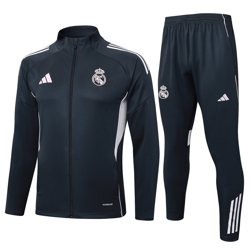 Fato de Treino Real Madrid CF 2025-26 Casaco sem Capuz