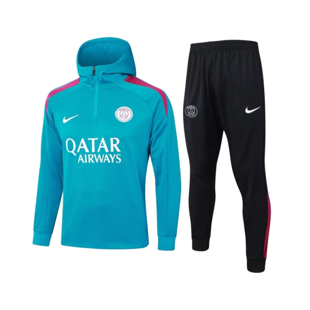 PSG 24/25 - Fato de Treino - 1/2 Zip c/Capuz