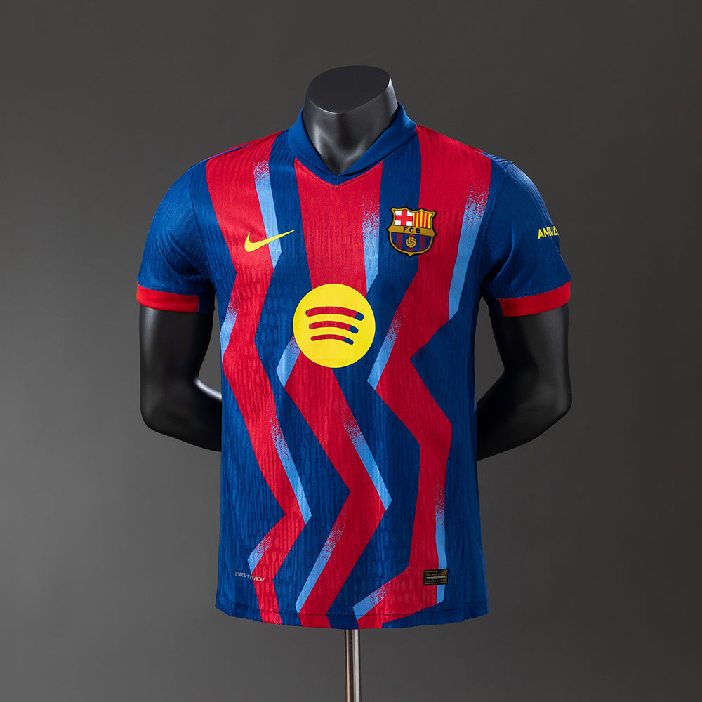 Camisola FC Barcelona 2025-26 Alternativa Azul Versão Jogador