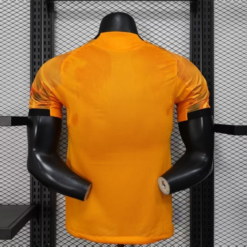 Camisola AS Roma 2025-26 Alternativa Amarela Versão Jogador