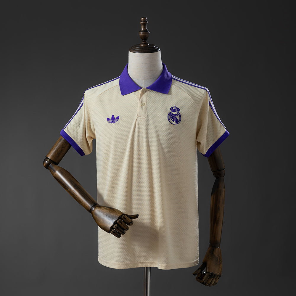 Polo Real Madrid CF 2025-26 Creme