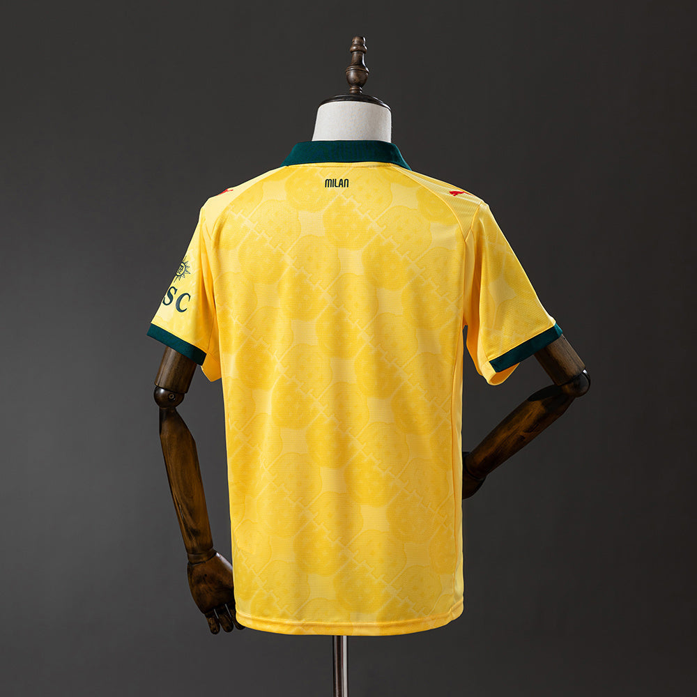 Camisola Ac Milan 2025-26 Alternativa Amarela Versão Adepto