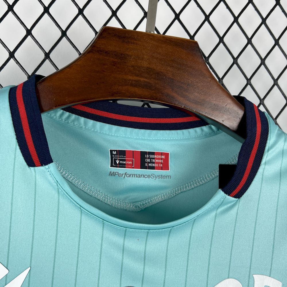 Camisola Bologna FC 2025-26 Alternativa Azul Versão Adepto