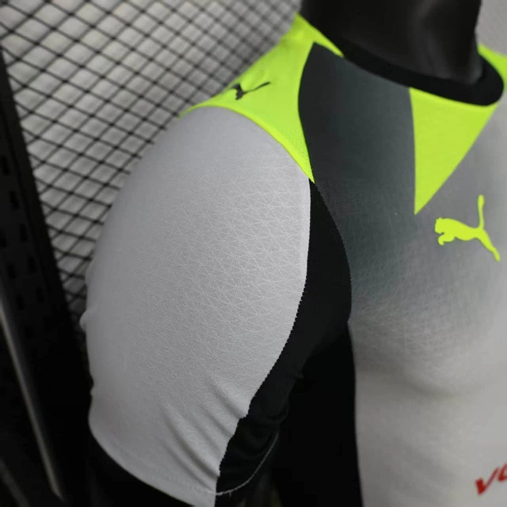 Camisola Borussia Dortmund 2025-26 Alternativa Cinzenta Versão Jogador