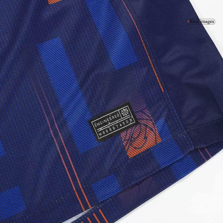 Camisola Paises Baixos 2024 Alternativa Azul Versão Adepto
