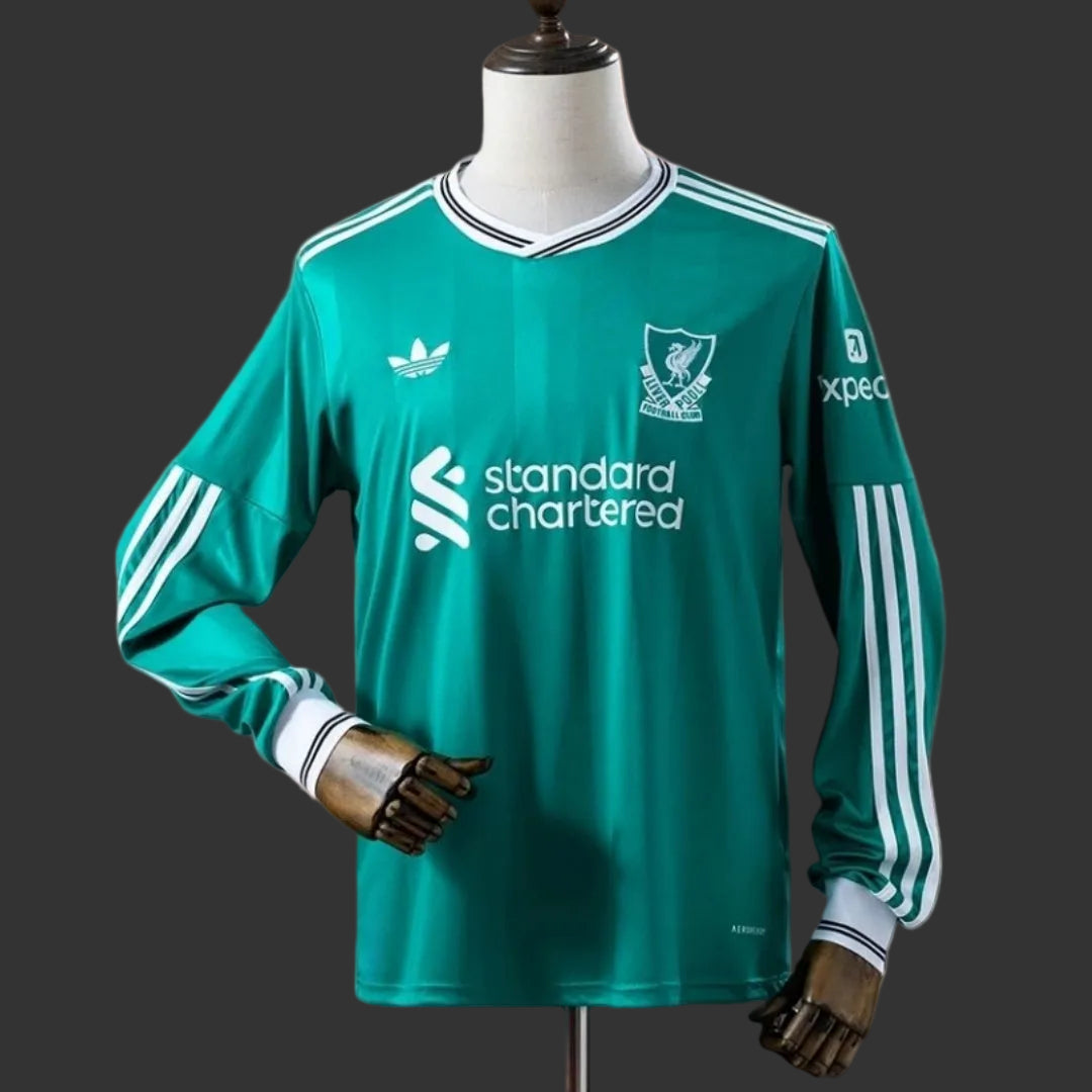 Camisola Manga Comprida LIV 2025-26 Alternativa Verde Versão Adepto