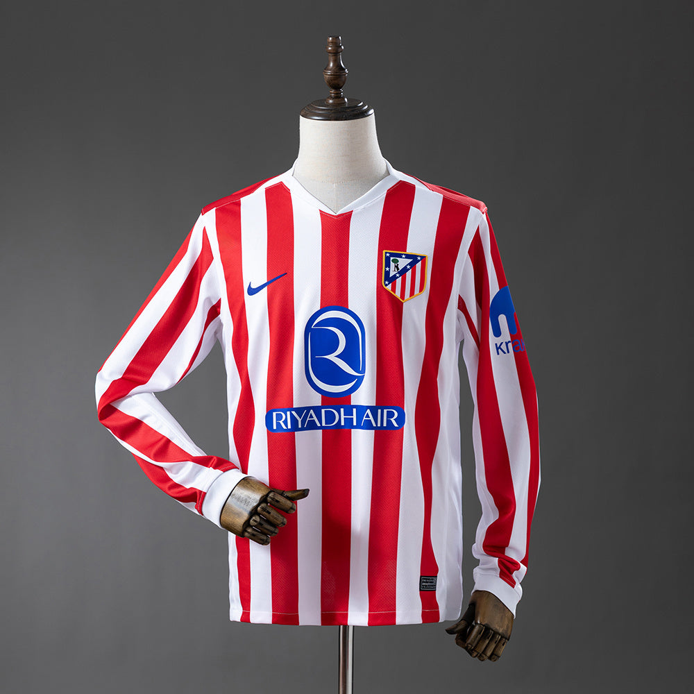 Camisola Manga Comprida Atletico Madrid 2025-26 Principal Versão Adepto