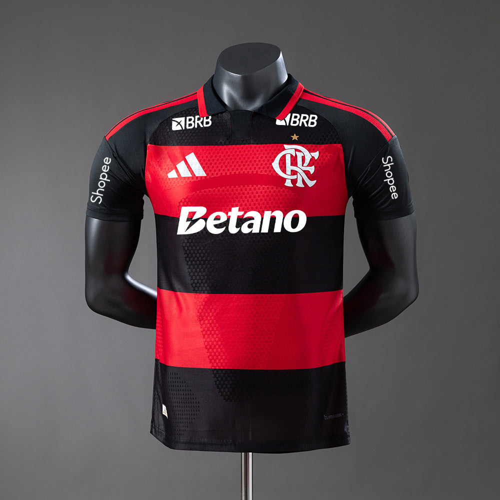 Camisola CR Flamengo 2026-27 Principal Versão Jogador Todos Patrocinadores