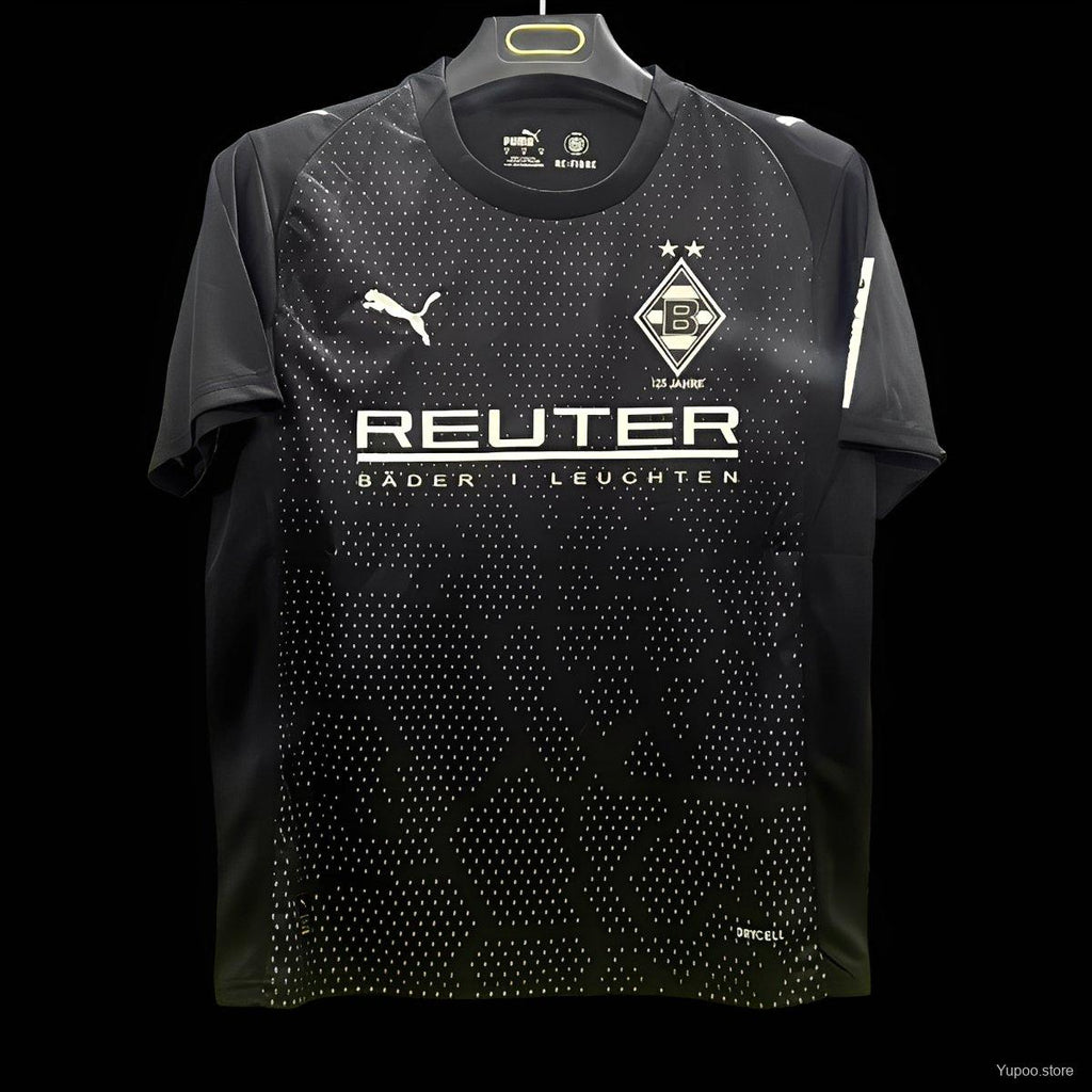 Camisola Borussia Monchengladbach 2025-26 Alternativa Preta Versão Adepto
