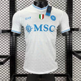 Camisola Napoles 2025-26 Alternativa Branca UCL Versão Jogador