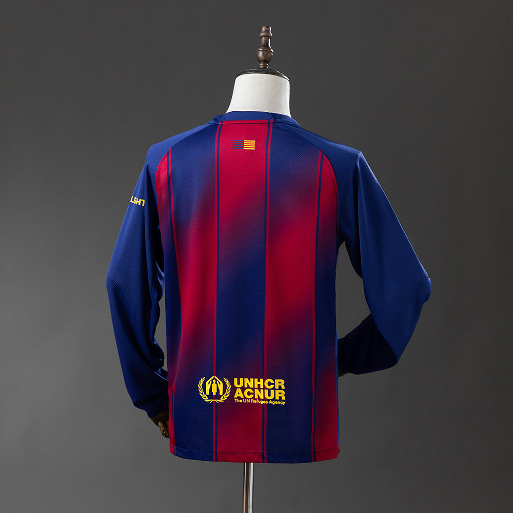Camisola Manga Comprida FC Barcelona 2025-26 Principal Versão Adepto