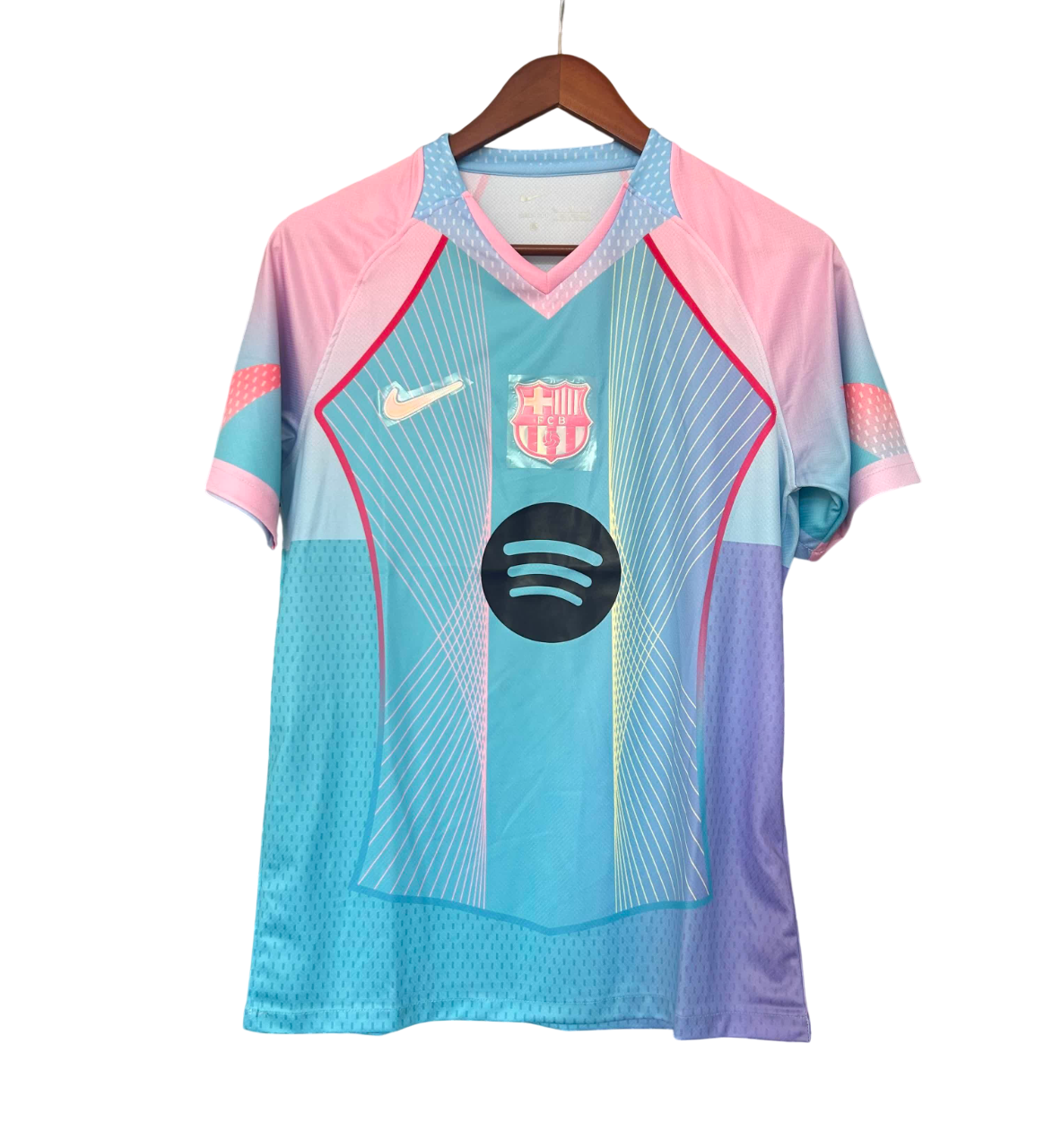 Camisola Barcelona Edição Especial Azul e Rosa 25/26