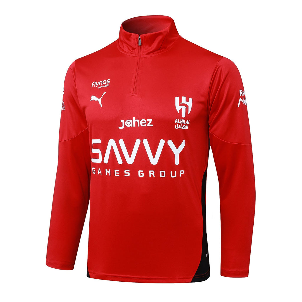 Fato de Treino Al-Hilal SFC 2025-26 - Camisola com Fecho