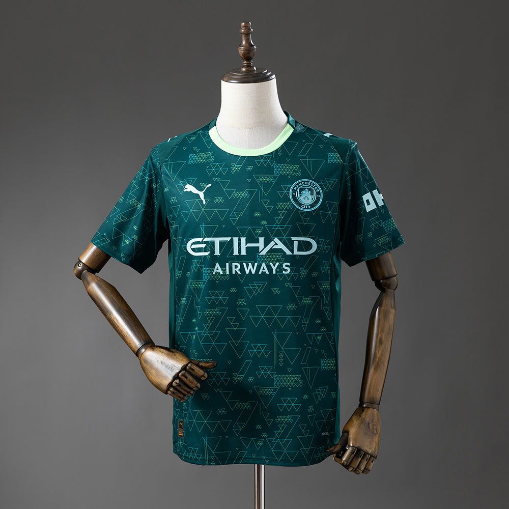 Camisola MCI 2025-26 Alternativa Verde Versão Adepto