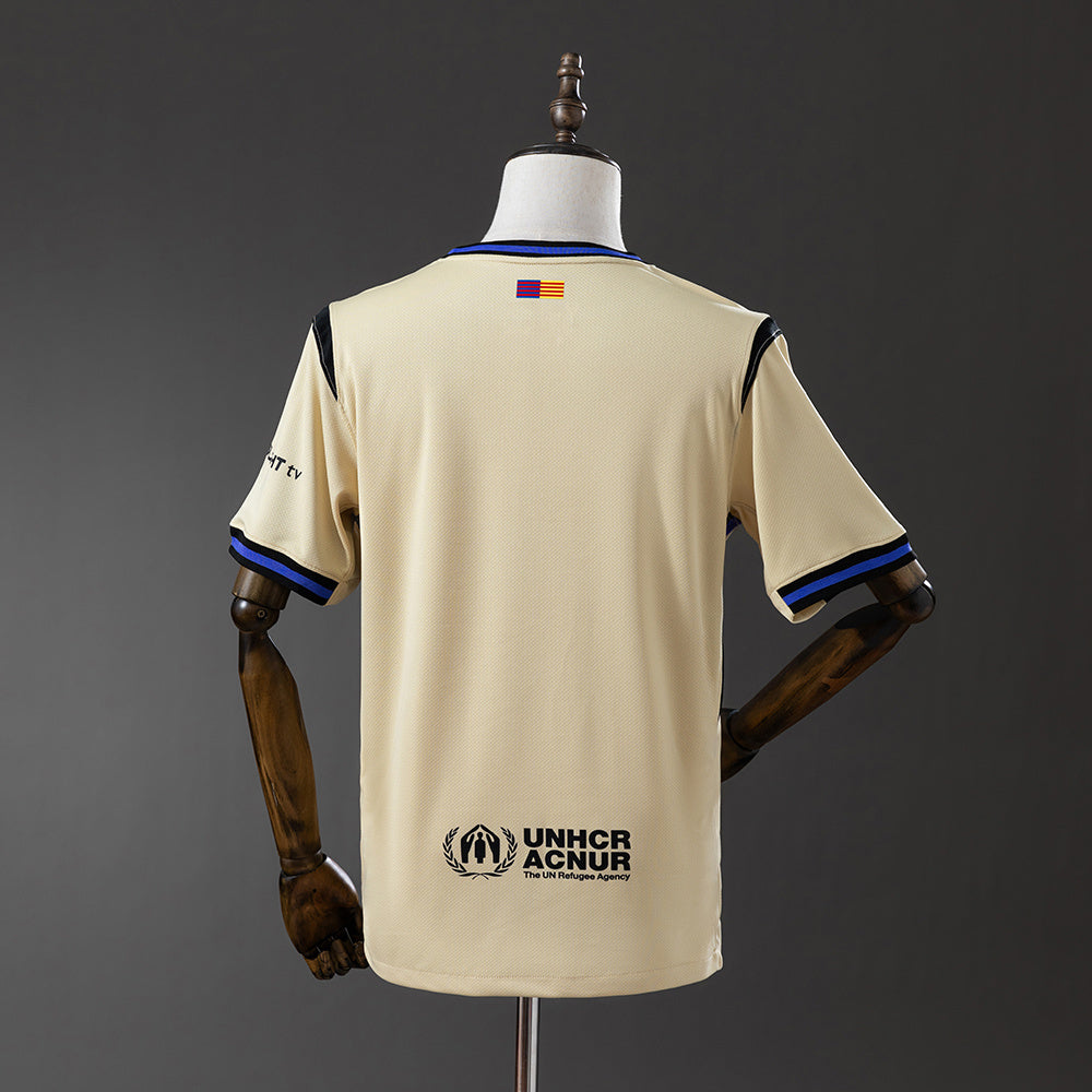 Camisola FC Barcelona 2025-26 Alternativa Amarela Versão Adepto