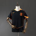 Camisola SC Corinthians 2025-26 Alternativa Preta/Laranja Versão Adepto