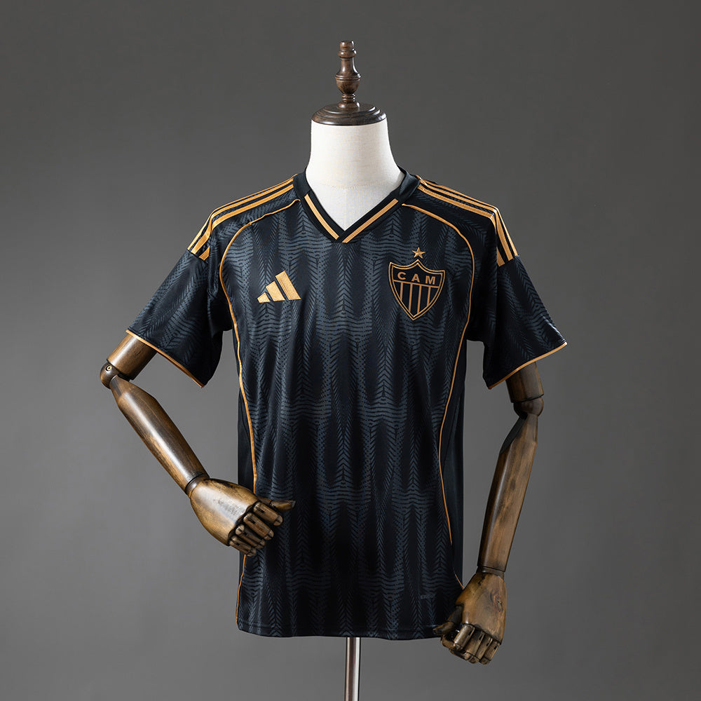 Camisola Atlético-MG 2025-26 Alternativa Preta Versão Adepto