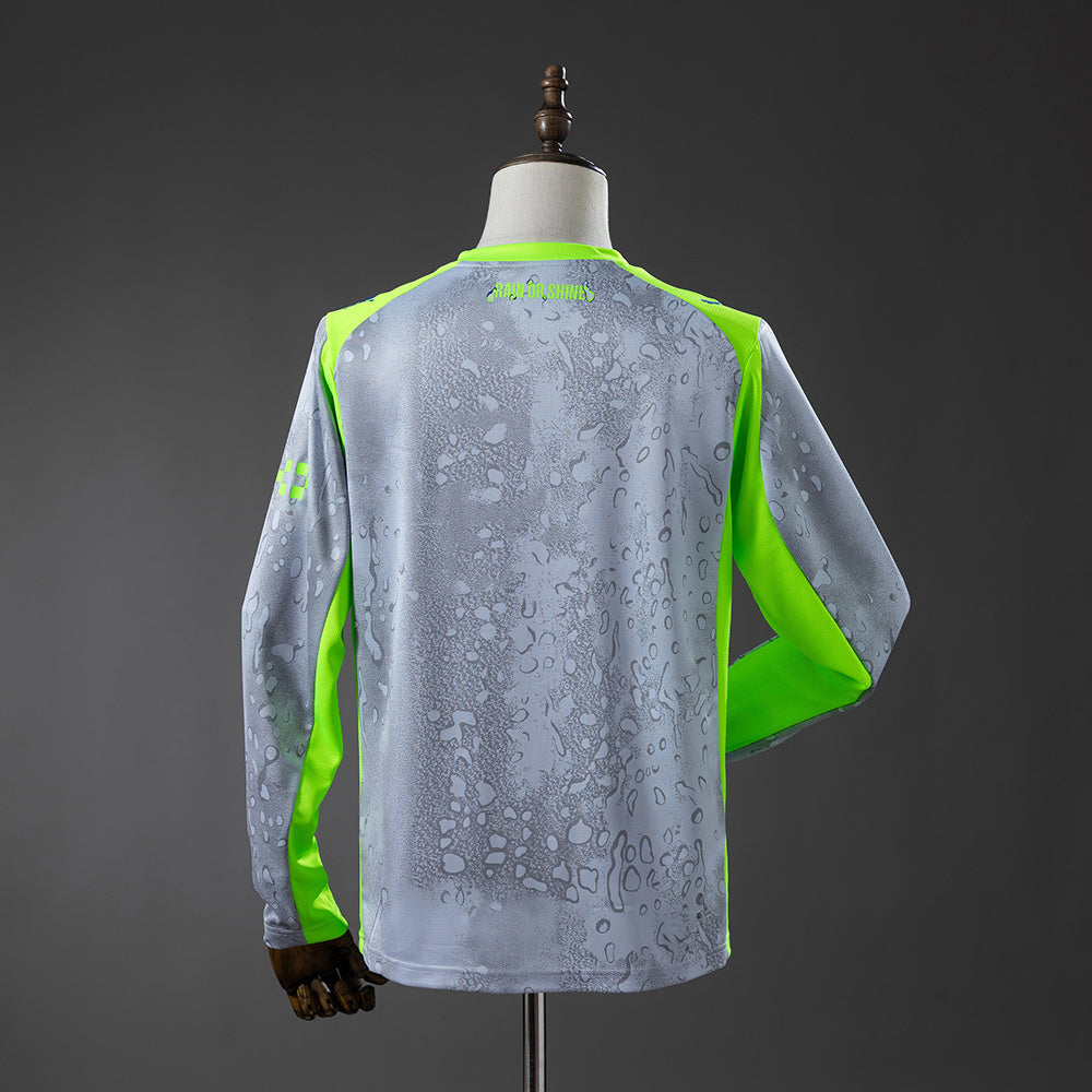 Camisola Manga Comprida MCI 2025-26 Alternativa Cinzenta Versão Adepto