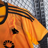 Camisola AS Roma 2025-26 Alternativa Amarela Versão Adepto