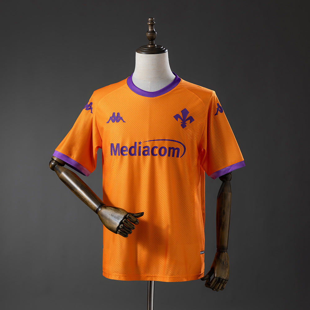 Camisola ACF Fiorentina 2025-26 Alternativa Laranja Versão Adepto