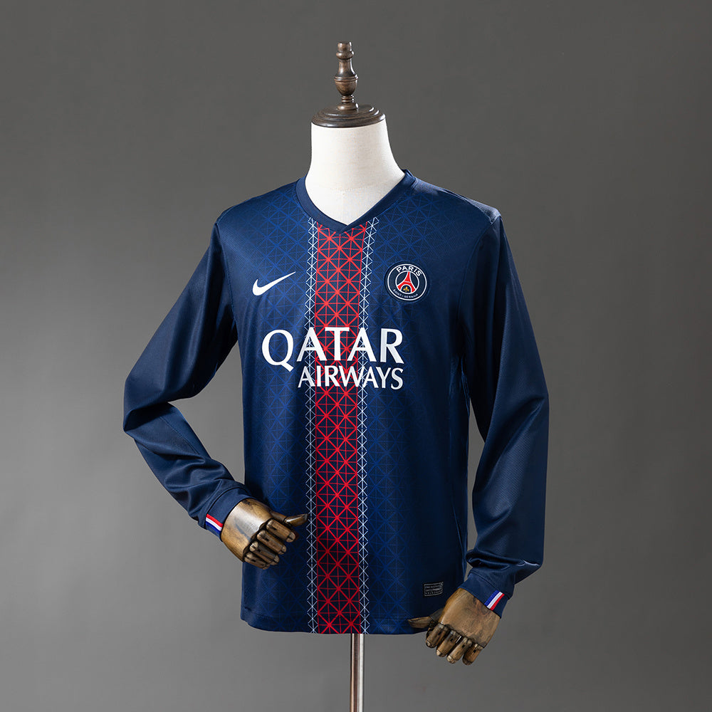 Camisola Manga Comprida FC Paris Saint-Germain 2025-26 Principal Versão Adepto