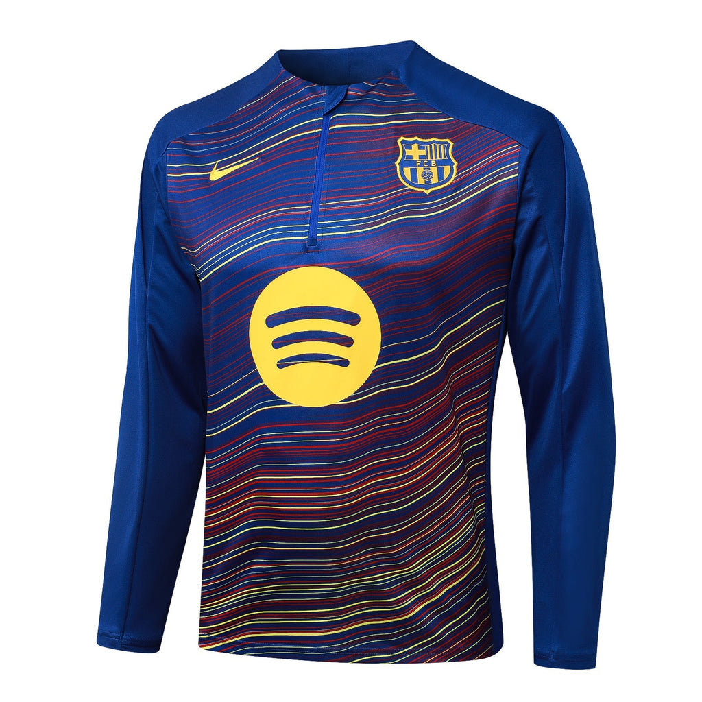 Fato de Treino FC Barcelona 2025-26 - Camisola com Fecho