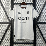 Camisola AS Monaco 2025-26 Alternativa Branca Versão Adepto