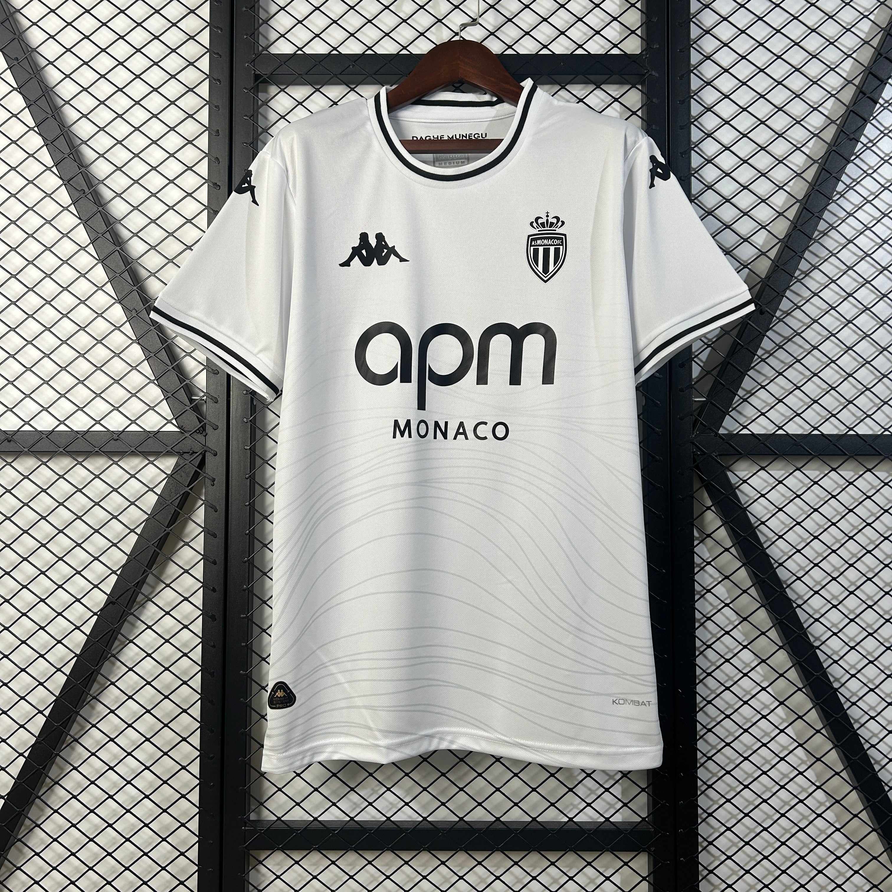 Camisola AS Monaco 2025-26 Alternativa Branca Versão Adepto