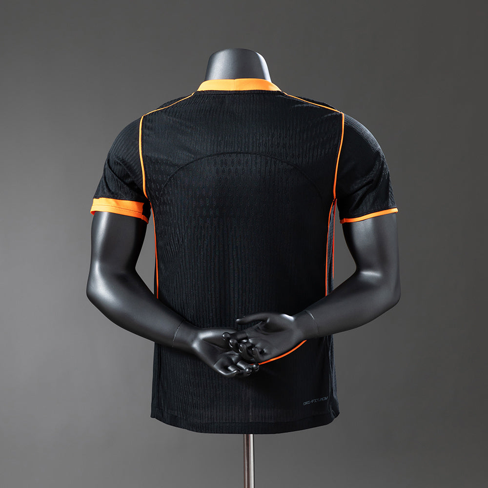 Camisola SC Corinthians 2025-26 Alternativa Preta/Laranja Versão Jogador
