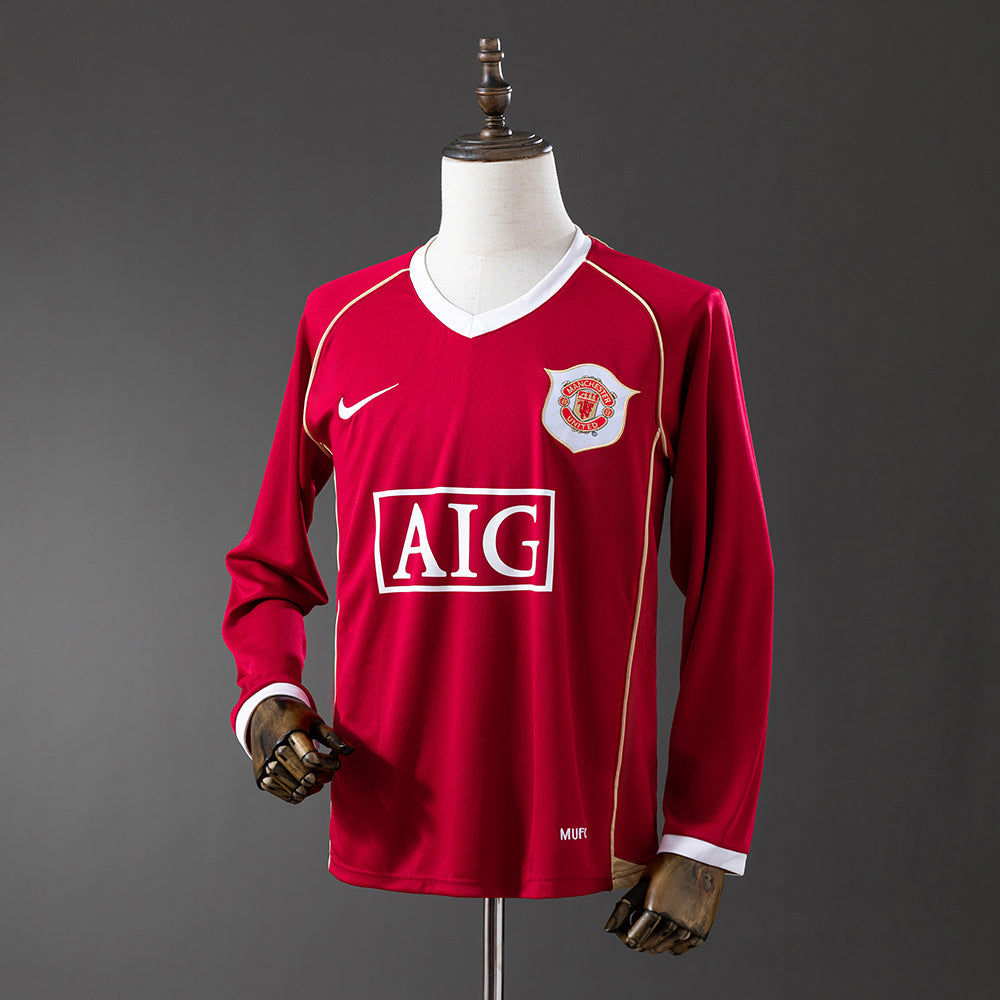 Camisola Manga Comprida M-UNITED 2006-07 Principal Versão Adepto