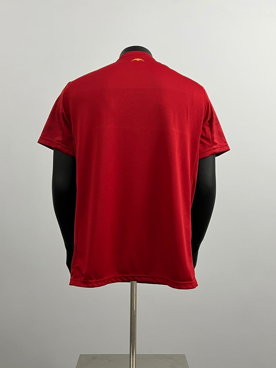 Camisola Valencia FC 2025-26 Alternativa Vermelha Versão Adepto