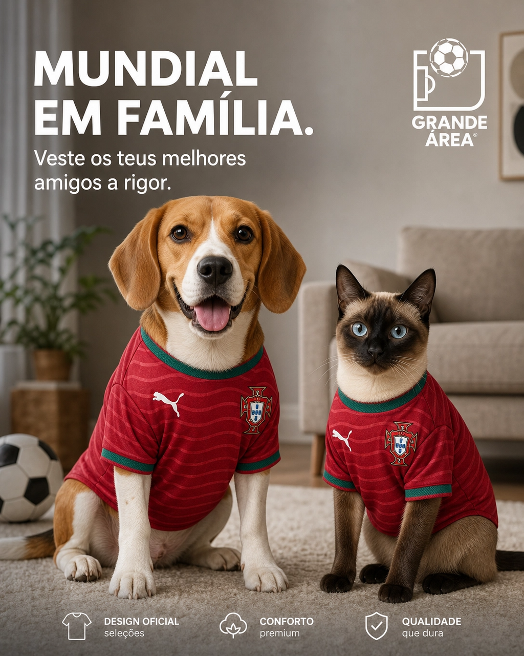 Camisola seleção Portuguesa Versão Animal
